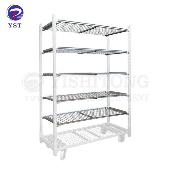 Kolica za cvijeće od žičane mreže